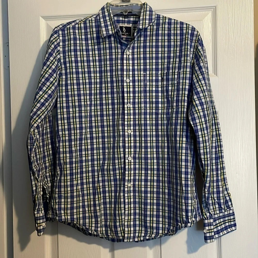 Clark Gable by Otto mens smart fit button down shirt size 40cm